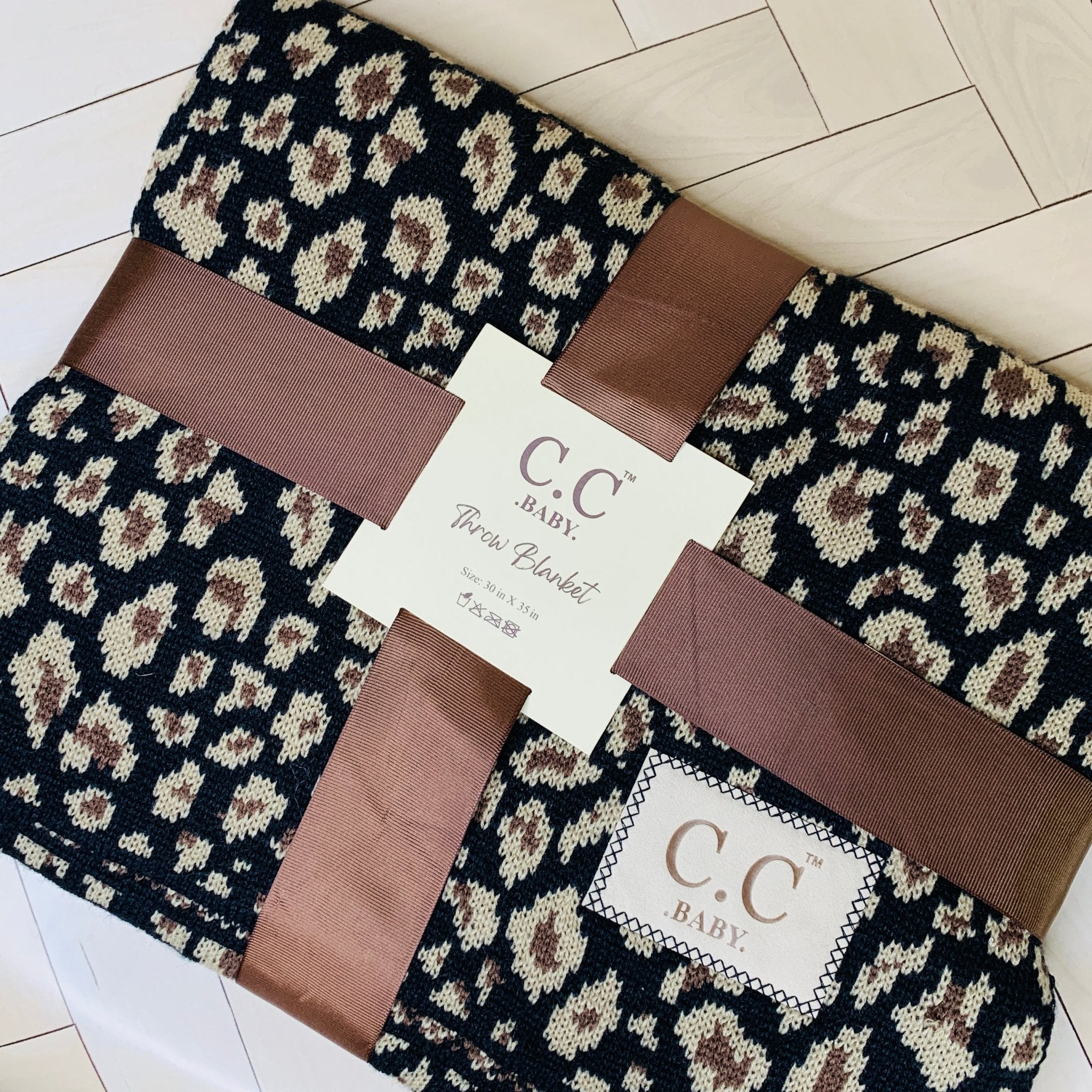 C.C Baby Blanket - Black - The Bronze Butterfly