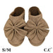 C.C. Faux Suede Bow Slippers - The Bronze Butterfly