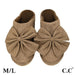 C.C. Faux Suede Bow Slippers - The Bronze Butterfly