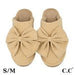 C.C. Faux Suede Bow Slippers - The Bronze Butterfly