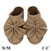C.C. Faux Suede Bow Slippers - The Bronze Butterfly