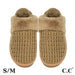 C.C. Waffle Knitted Slippers - The Bronze Butterfly