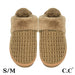 C.C. Waffle Knitted Slippers - The Bronze Butterfly