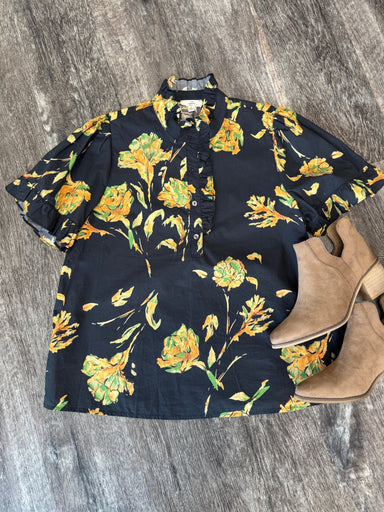 Charming Floral Entro Top - The Bronze Butterfly