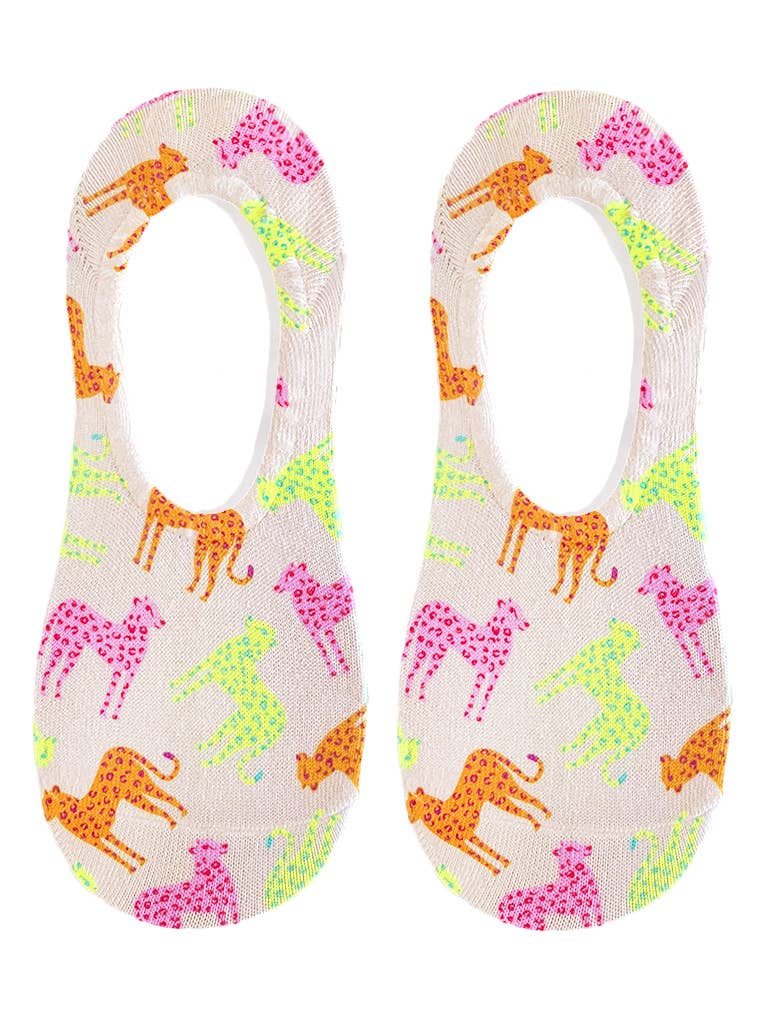 Cheetah Liner Socks - The Bronze Butterfly