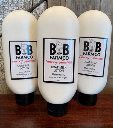 Cherry Almond Goat Milk Lotion 8oz - The Bronze Butterfly