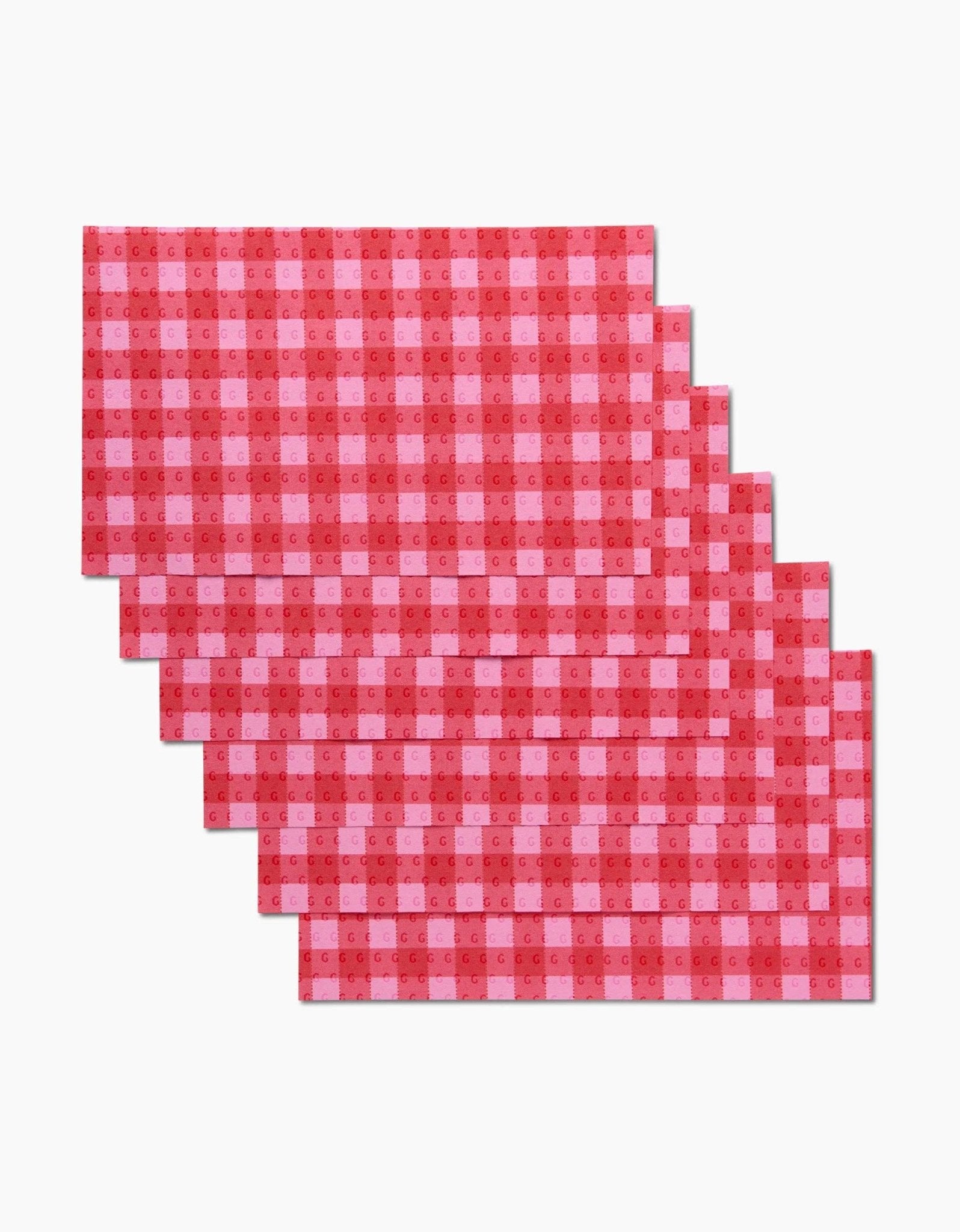 Cherry Gingham Not Paper Towel by Geometry - The Bronze Butterfly