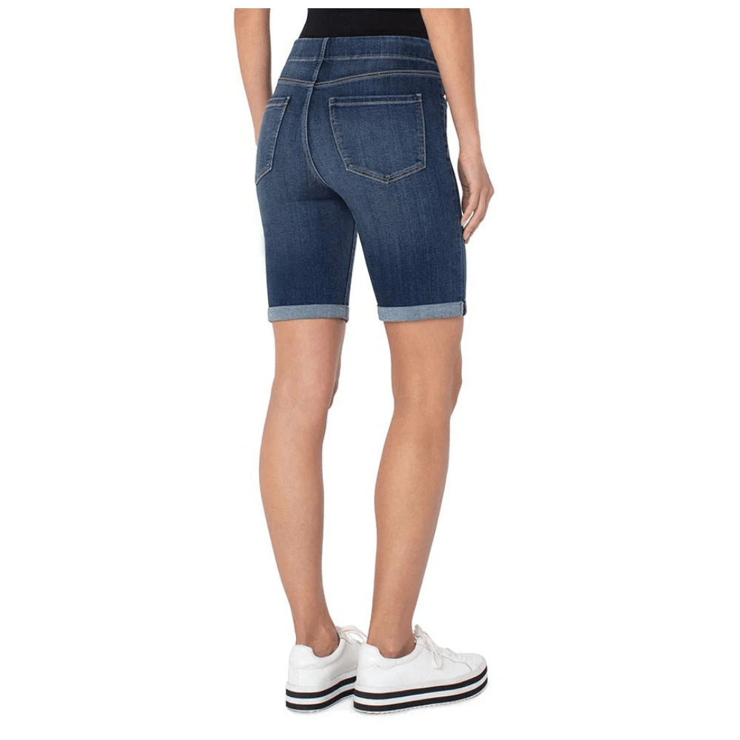 Chloe Pull On Bermuda Short - Liverpool - The Bronze Butterfly