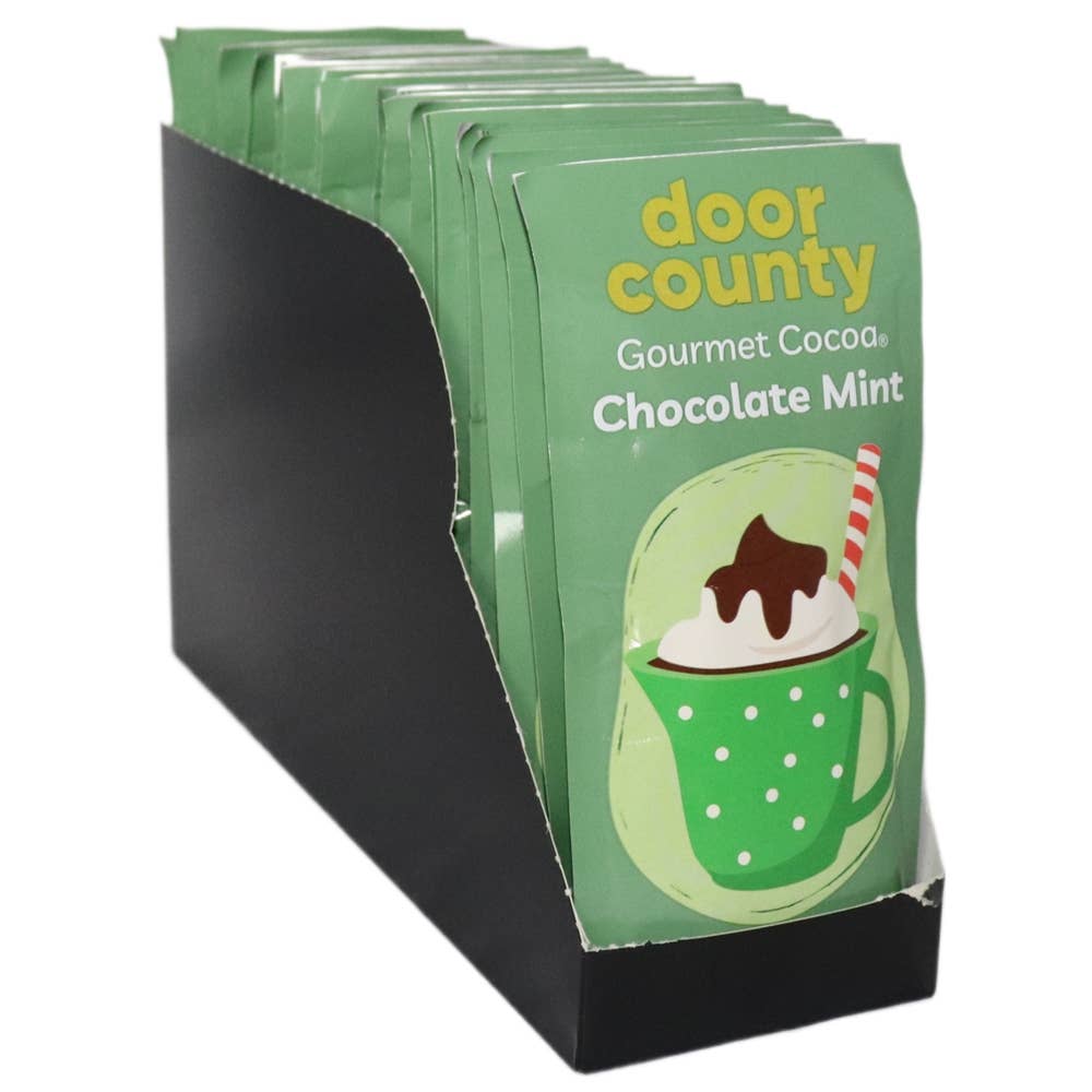 Chocolate Mint Hot Cocoa One-Mug Packet | Door County Coffee - The Bronze Butterfly