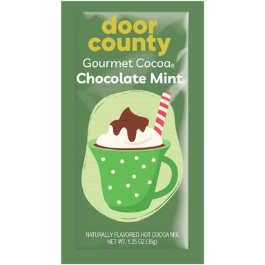 Chocolate Mint Hot Cocoa One-Mug Packet | Door County Coffee - The Bronze Butterfly