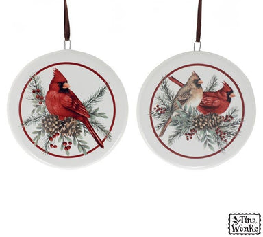 CHRISTMAS CARDINAL ORNAMENT - The Bronze Butterfly