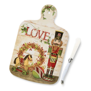 Christmas Cheese Board with Knife Gift Set - The Bronze Butterfly