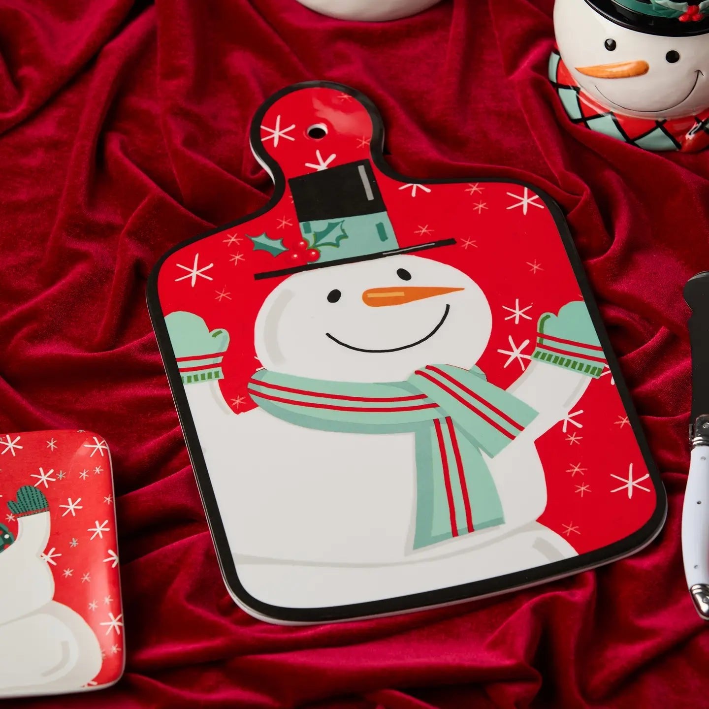 Christmas Cheese Board with Knife Gift Set - The Bronze Butterfly