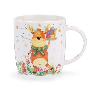 Christmas DEER MUG WITH GIFT CADDY - The Bronze Butterfly