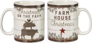 CHRISTMAS ON THE FARM FARMHOUSE MUG - The Bronze Butterfly
