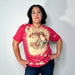 CHRISTMAS PEACE WREATH RED TEE - The Bronze Butterfly