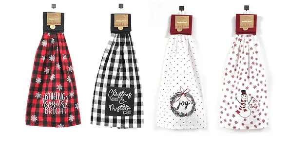 CHRISTMAS TIE KITCHEN TOWEL - The Bronze Butterfly