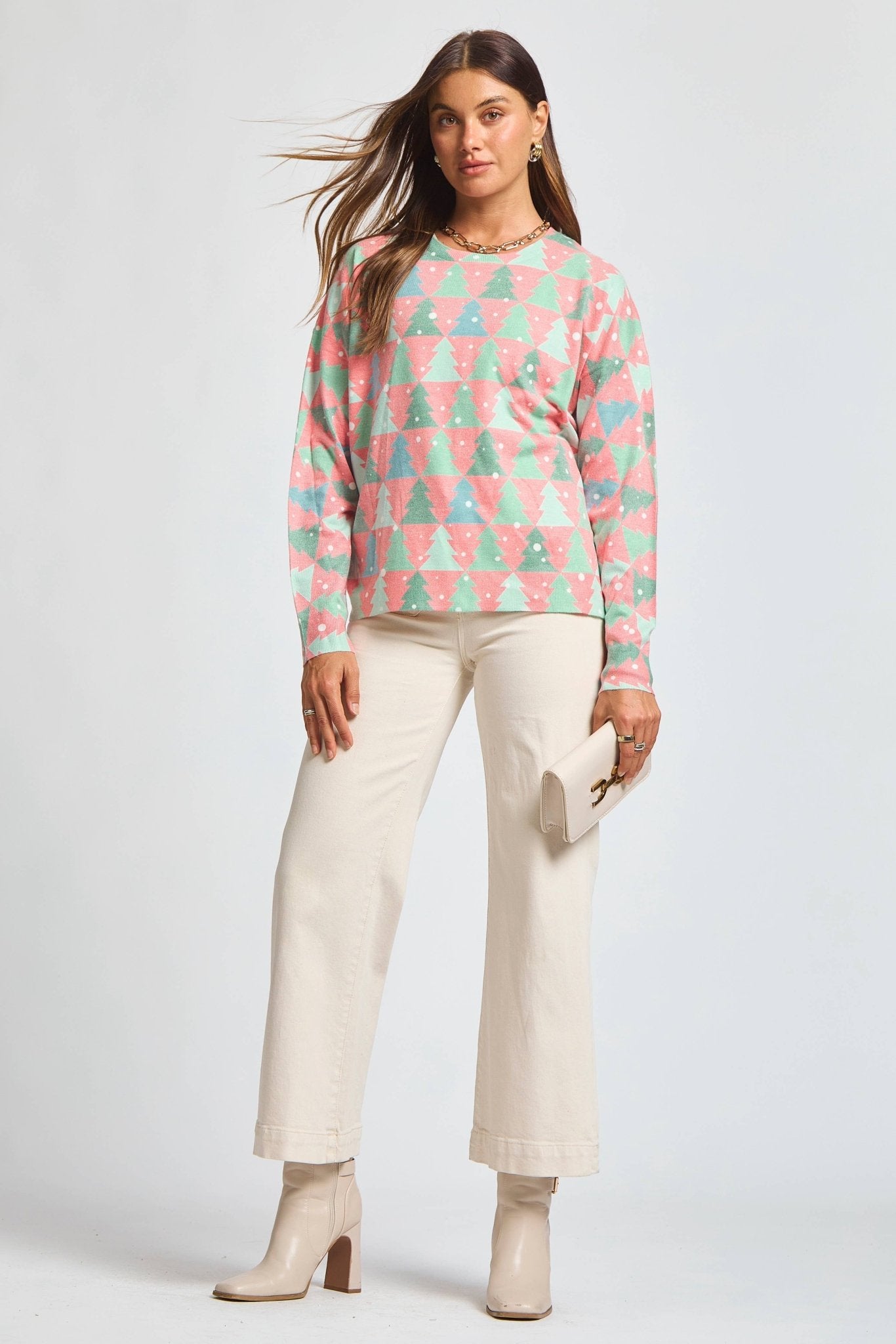 Christmas Tree Holiday Sweater - The Bronze Butterfly