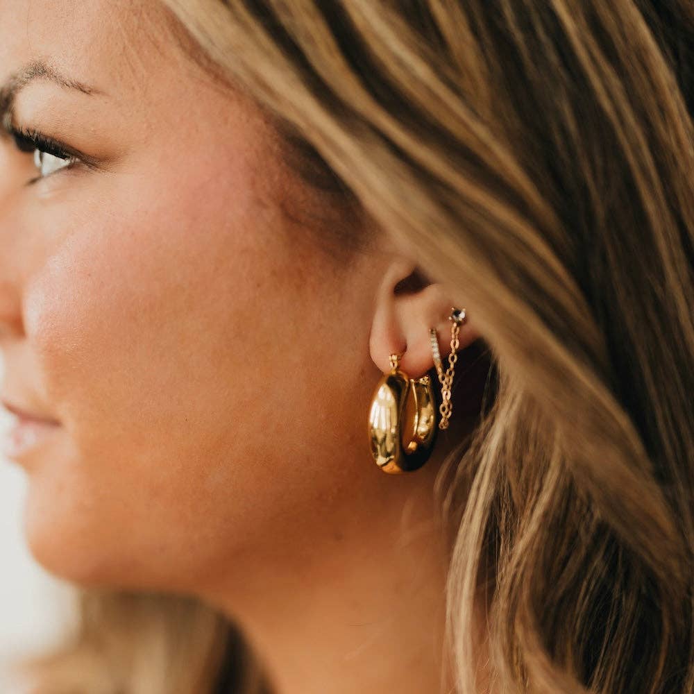 Chunky Geometric Hoops - WATERPROOF - The Bronze Butterfly