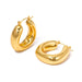 Chunky Geometric Hoops - WATERPROOF - The Bronze Butterfly