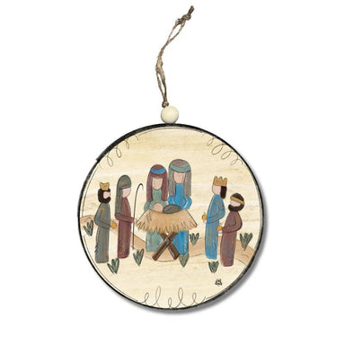 Circle Nativity Ornament - The Bronze Butterfly