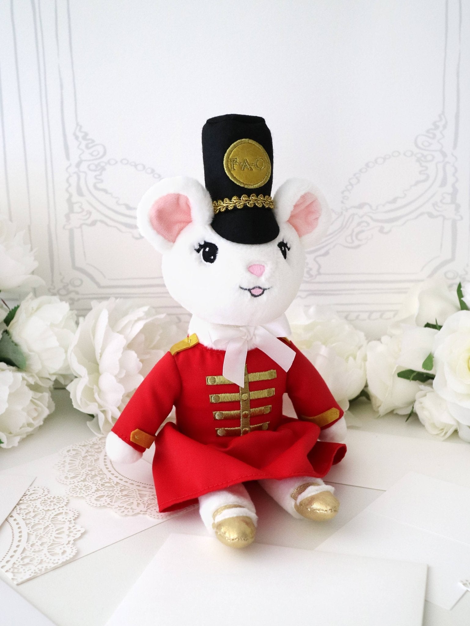 Claris The Chicest Mouse In Paris - FAO toy soldier plush - The Bronze Butterfly