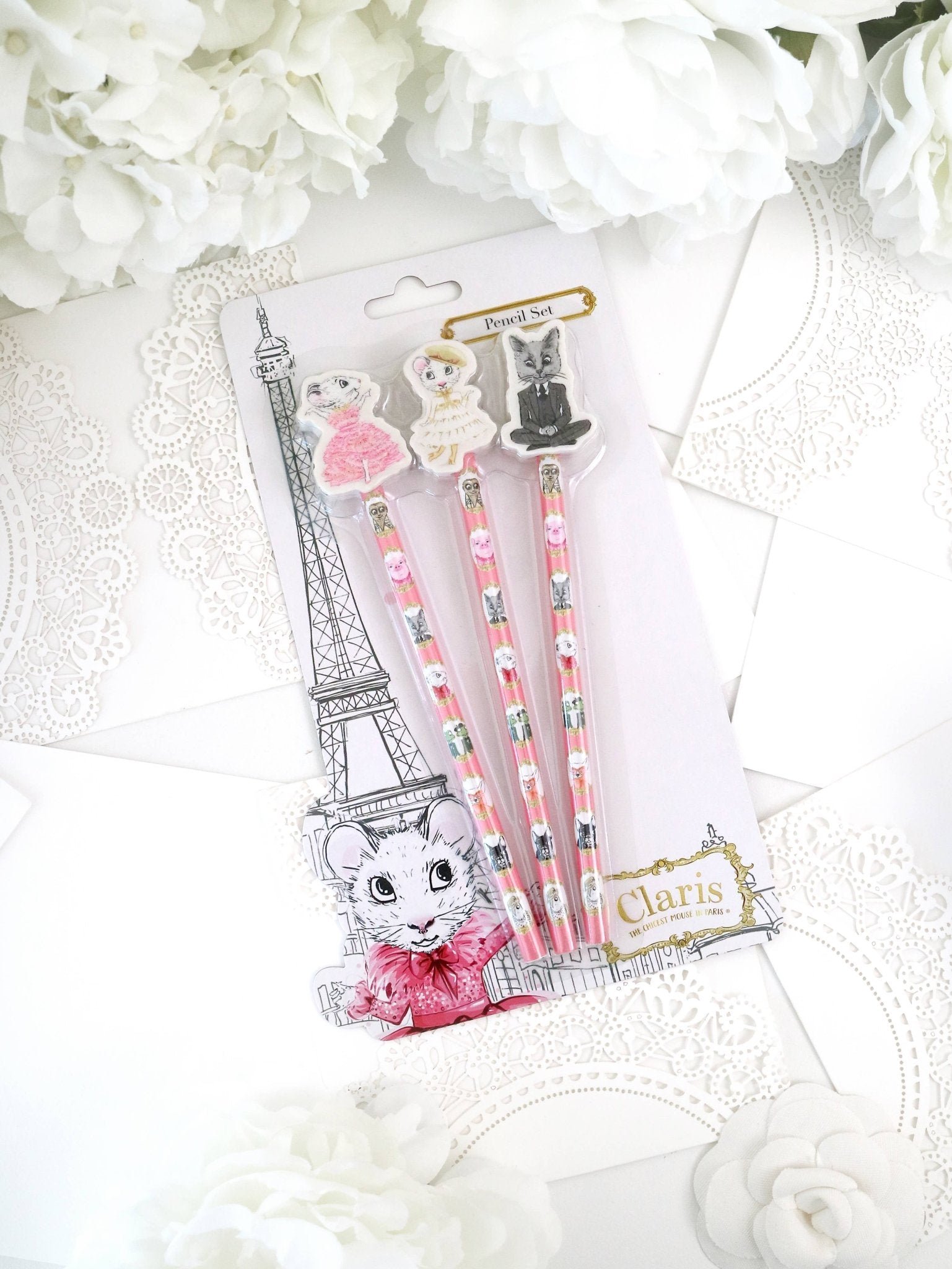 Claris The Mouse - Magnificent Mess Pencil Set - The Bronze Butterfly