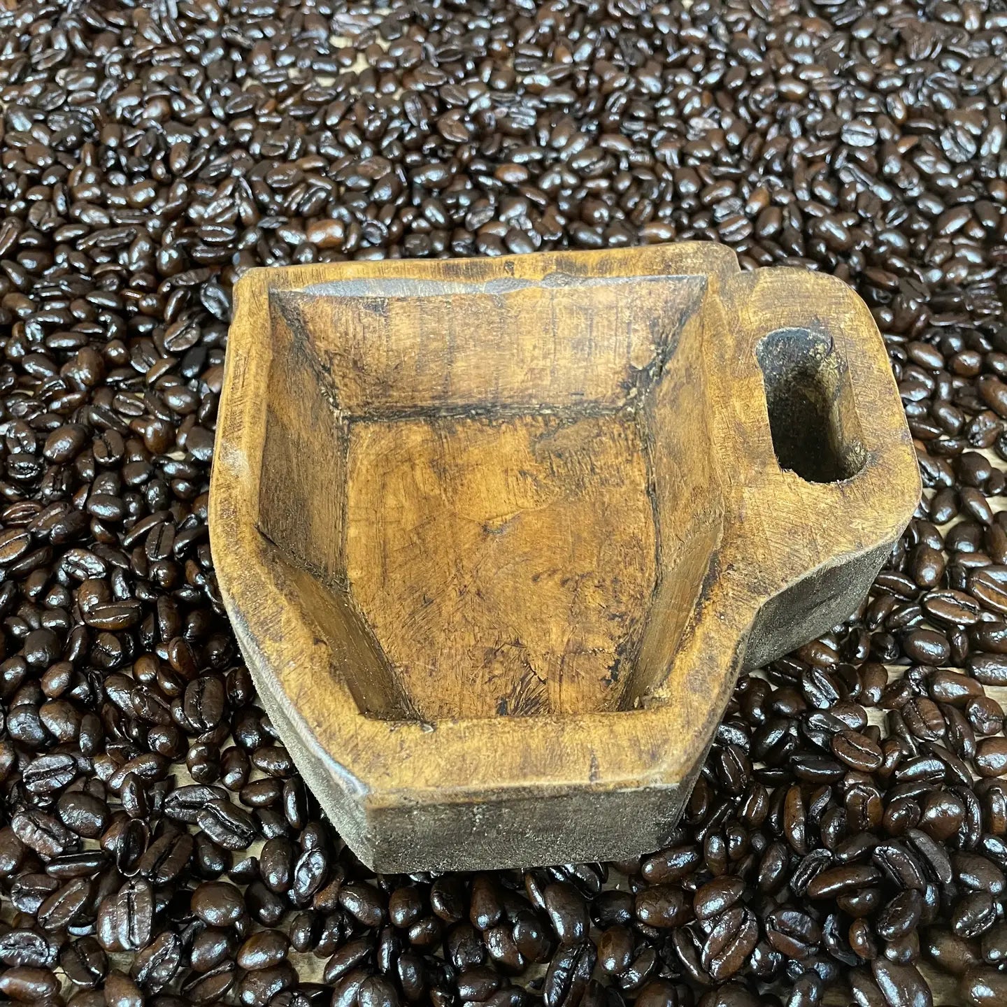 Coffee Cup Dough Bowl - Candle Ready Farmhouse - The Bronze Butterfly