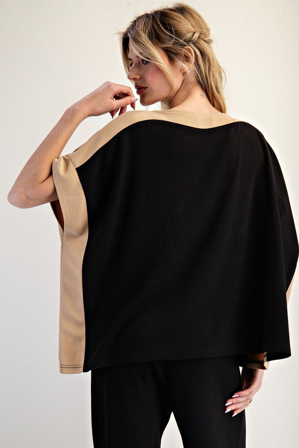 Color Block Short Sleeve Top - The Bronze Butterfly