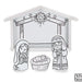 COLOR ME HOLY FAMILY SET WITH CRECHE - The Bronze Butterfly