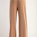 Contrast Waist Straight Leg Pants - The Bronze Butterfly