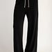 Contrast Waist Straight Leg Pants - The Bronze Butterfly