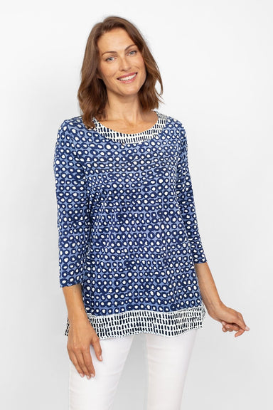 Core Travel Mixed Tunic - Navy - The Bronze Butterfly