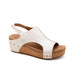 Corky Footwear VOLTA II - White Metallic - The Bronze Butterfly
