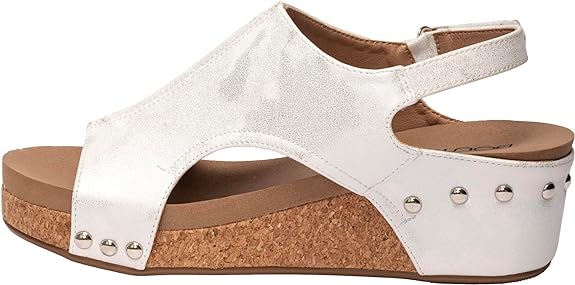 Corky Footwear VOLTA II - White Metallic - The Bronze Butterfly