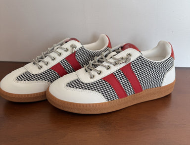 Corkys Heads Up - Black White Houndstooth Sneaker - The Bronze Butterfly