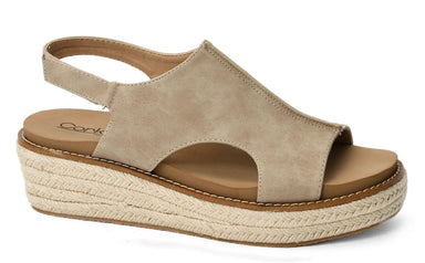 Corky's Taupe Ready or Not Wedges - The Bronze Butterfly