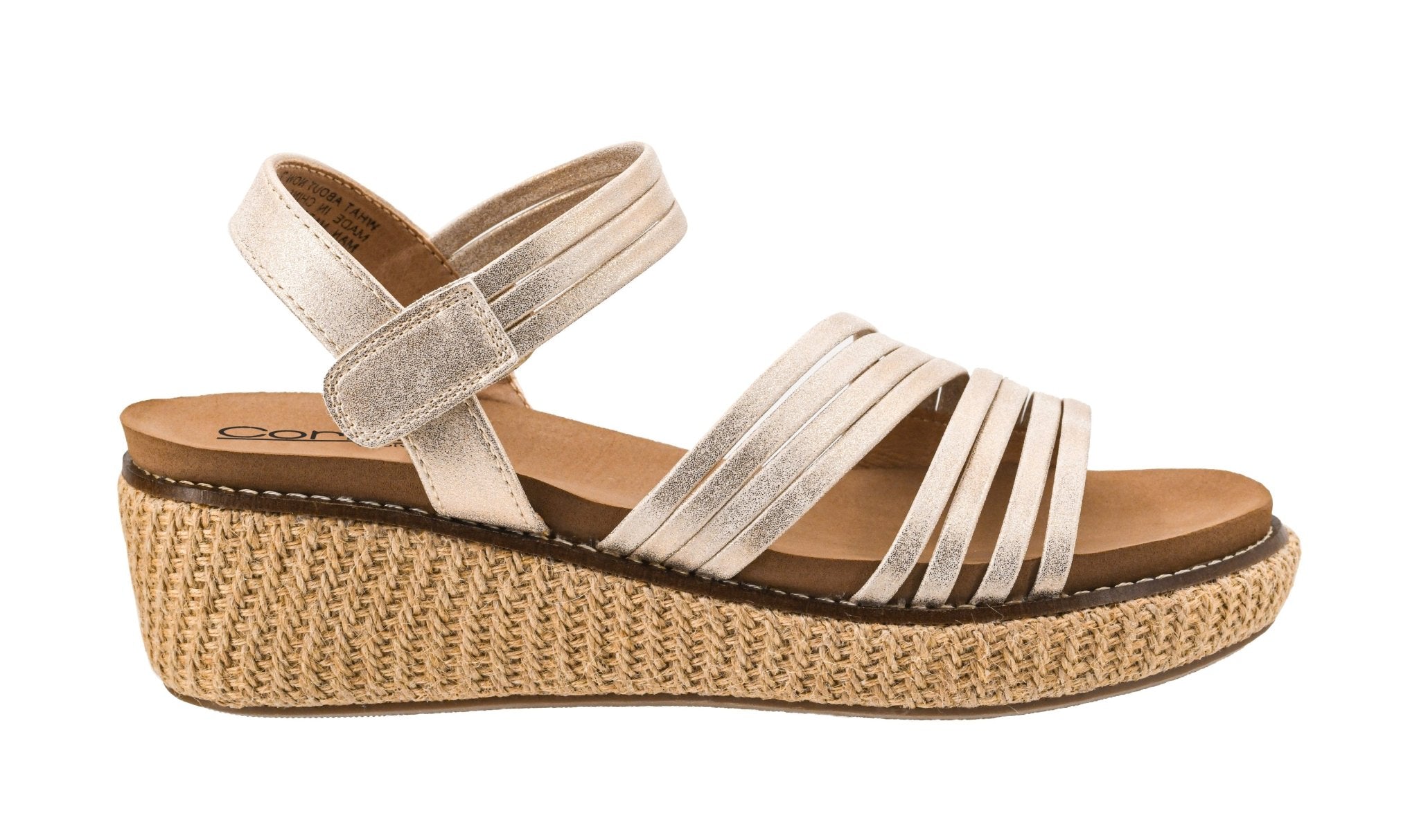 Corkys What About Now Gold Woven Platform Sandals - The Bronze Butterfly
