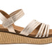 Corkys What About Now Gold Woven Platform Sandals - The Bronze Butterfly