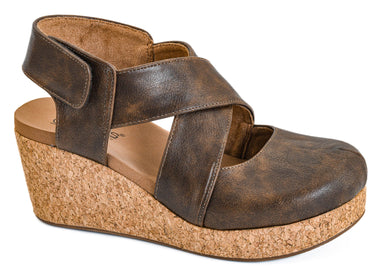 Corkys Women's Case Closed Wedge Shoes - The Bronze Butterfly