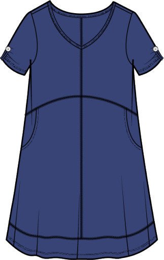 Cotton Slub Bistro Dress by Escape - The Bronze Butterfly