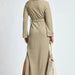 Cowl Neck Waist Tie Maxi Dress - The Bronze Butterfly