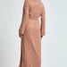 Cowl Neck Waist Tie Maxi Dress - The Bronze Butterfly