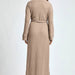 Cowl Neck Waist Tie Maxi Dress - The Bronze Butterfly