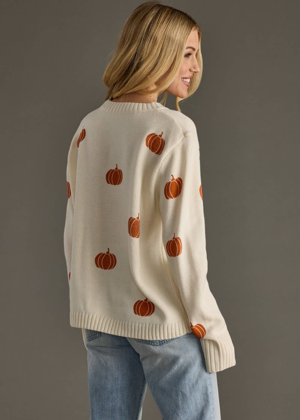 Cream Pumpkin Sweater - The Bronze Butterfly