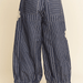 Crochet Applique Striped Barrel Pants - The Bronze Butterfly