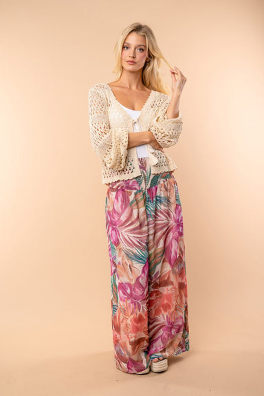 Crochet Cardigan with Tie Front - The Bronze Butterfly