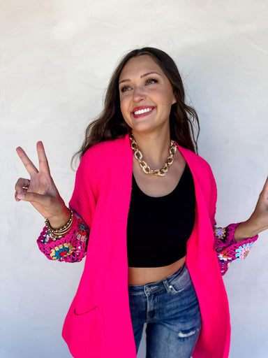 Crochet Sleeve Cardigan - The Bronze Butterfly