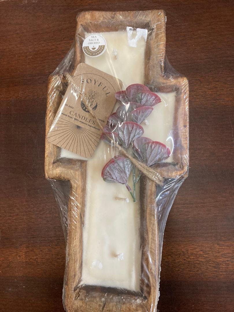 Cross Candle - The Bronze Butterfly