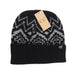 Cuffed Southwestern Print C.C Beanie - The Bronze Butterfly